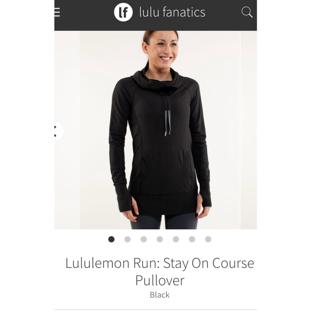 Women's Lululemon Run: Stay On Course Pullover Black Size 6